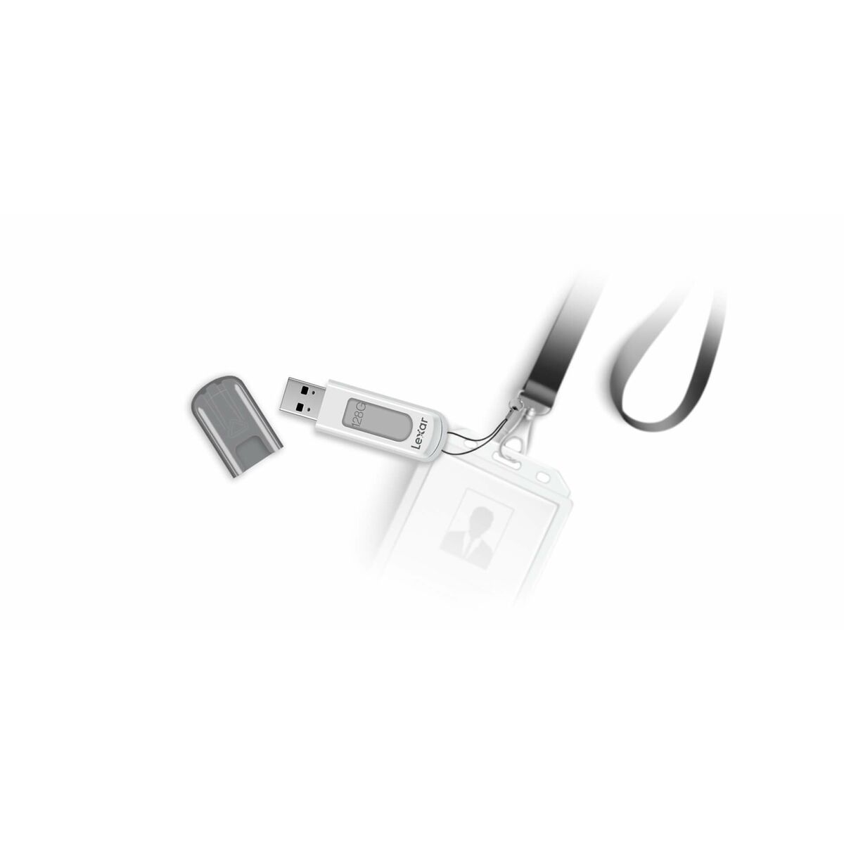 USB-stik Lexar JumpDrive V100 Hvid Grå 64 GB